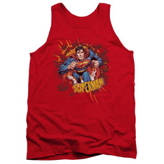 Superman Sorry About The Wall Men's 18/1 Cotton Tank Top