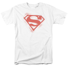 Superman Spray Paint Shield Men's 18/1 Cotton SS T