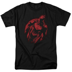 Superman Sprayed Supes Men's 18/1 Cotton SS T