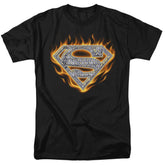 Superman Steel Fire Shield Men's 18/1 Cotton SS T