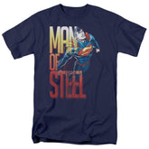 Superman Steel Flight Men's 18/1 Cotton SS T