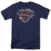 Superman Storm Cloud Supes Men's 18/1 Cotton SS T