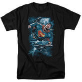 Superman Stormy Flight Men's 18/1 Cotton SS T