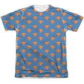 Superman Super All Over Men's Regular Fit Poly Cotton SS T