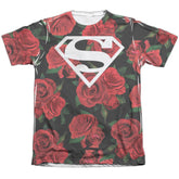 Superman Super Floral Men's Regular Fit Poly Cotton SS T
