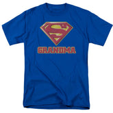 Superman Super Grandma Men's 18/1 Cotton SS T
