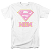 Superman Super Mom Pink Men's 18/1 Cotton SS T