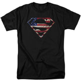 Superman Super Patriot Men's 18/1 Cotton SS T