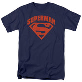 Superman Super Shield Men's 18/1 Cotton SS T