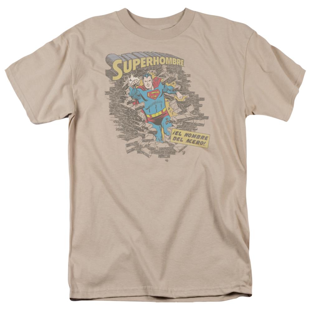 Superman Superhombre 2 Men's 18/1 Cotton SS T