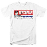 Superman Superman For President Men's 18/1 Cotton SS T
