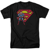 Superman Superman & Logo Men's 18/1 Cotton SS T