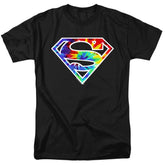 Superman Superman Tie Dye Logo Men's 18/1 Cotton SS T