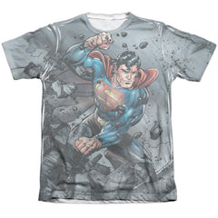Superman Superman Vs Doomsday Men's Regular Fit Poly Cotton SS T