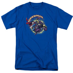 Superman Superman Vs Mongol Men's 18/1 Cotton SS T