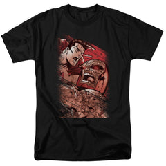 Superman Supes Vs Darkseid Men's 18/1 Cotton SS T