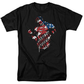 Superman The American Way Men's 18/1 Cotton SS T