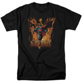 Superman Through The Fire Men's 18/1 Cotton SS T