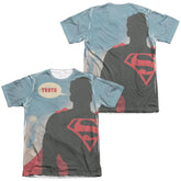 Superman Truth (Front/Back Print) Men's Regular Fit Poly Cotton SS T