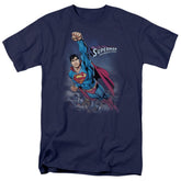 Superman Twilight Flight Men's 18/1 Cotton SS T