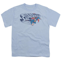 Superman Under Logo Youth 18/1 100% Cotton SS T