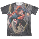 Superman Up Up Men's Regular Fit Poly Cotton SS T