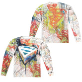 Superman Urban Shields Men's Regular Fit Polyester LS T