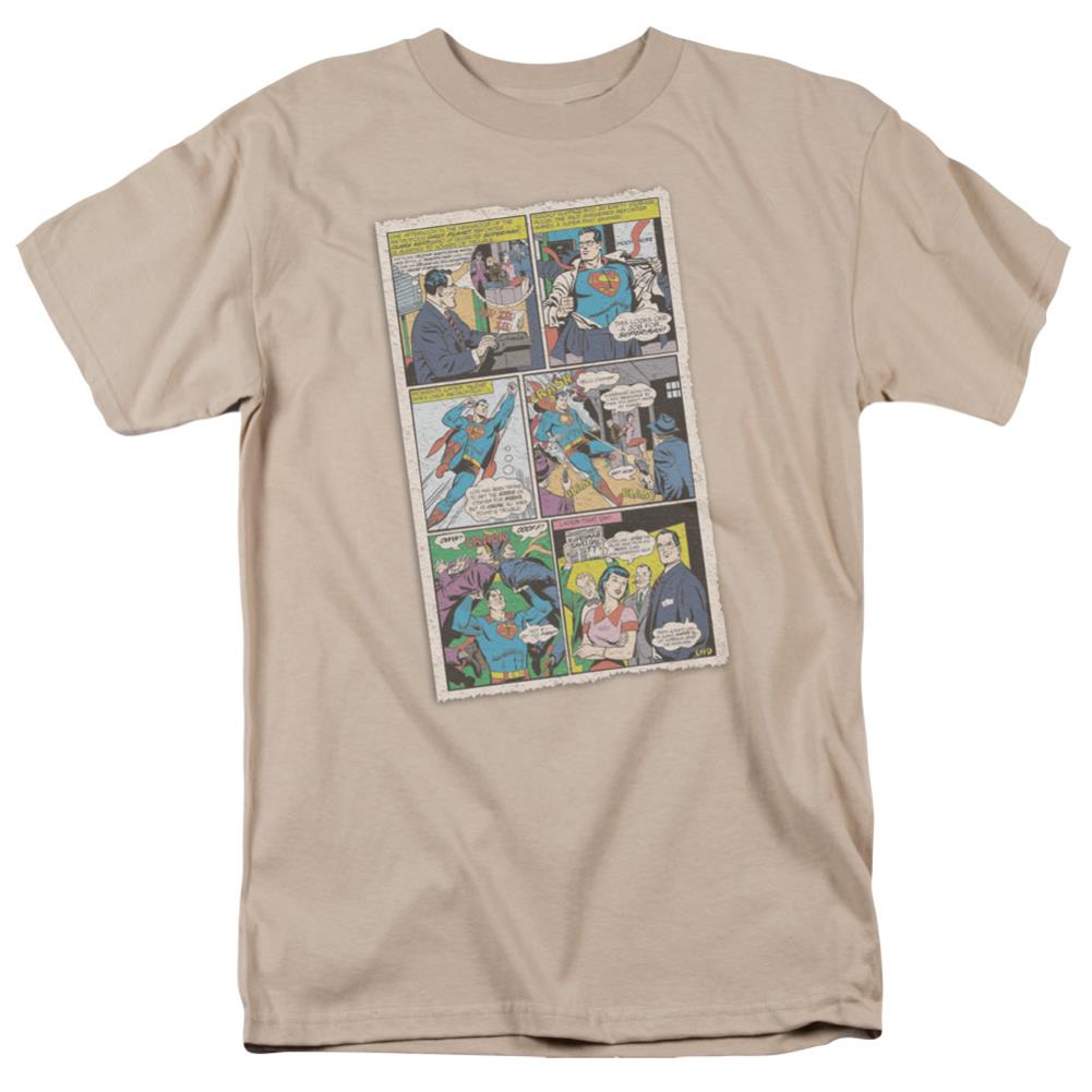 Superman Vintage Comic Men's 18/1 Cotton SS T