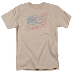 Superman Vintage Men's 18/1 Cotton SS T