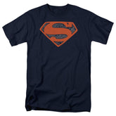 Superman Vintage Shield Collage Men's 18/1 Cotton SS T