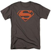 Superman Vintage Shield Collage Men's 18/1 Cotton SS T