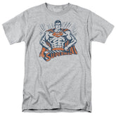 Superman Vintage Stance Men's 18/1 Cotton SS T