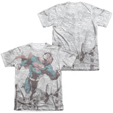 Superman War Zone Men's Regular Fit Poly Cotton SS T