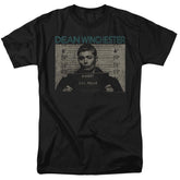 Supernatural Dean Mug Shot Men's 18/1 Cotton Short-Sleeve T-Shirt