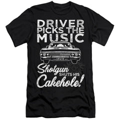 Supernatural Driver Picks Music Men's Ultra-Soft 30/1 Cotton Slim Short-Sleeve T-Shirt