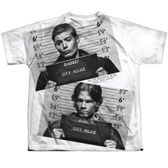 Supernatural Mug Shots Youth Regular Fit Poly Short-Sleeve T-Shirt