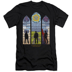 Supernatural Stained Glass Men's Ultra-Soft 30/1 Cotton Slim Short-Sleeve T-Shirt