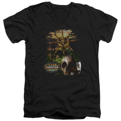 Survivor Jungle Men's 30/1 Cotton Slim V-Neck T