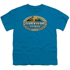 Survivor Samoa Logo Youth 18/1 100% Cotton SS T