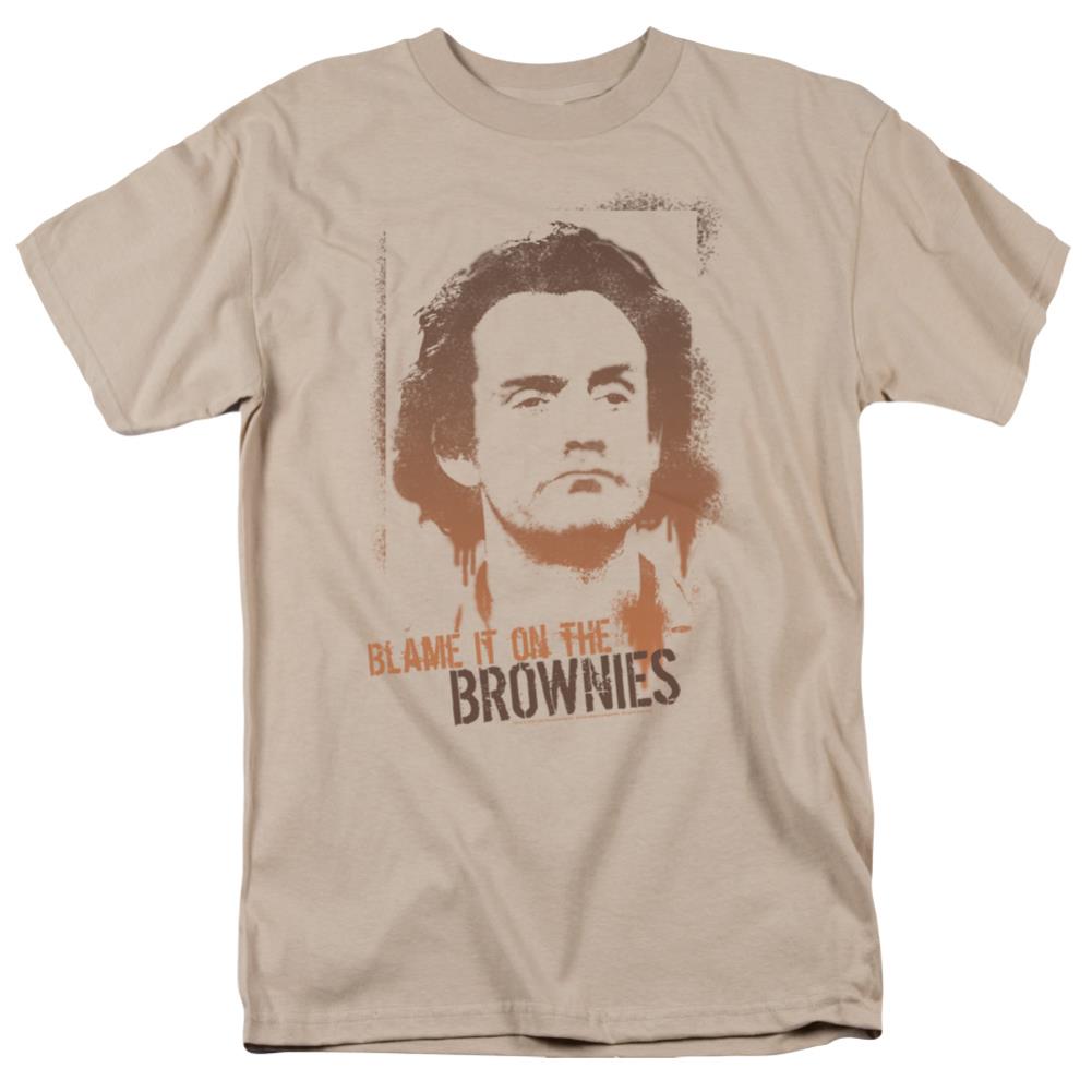 Taxi Blame It On The Brownies Men's 18/1 Cotton Short-Sleeve T-Shirt