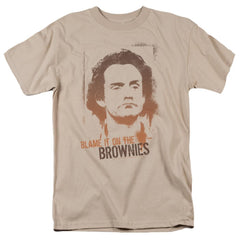Taxi Blame It On The Brownies Men's 18/1 Cotton Short-Sleeve T-Shirt