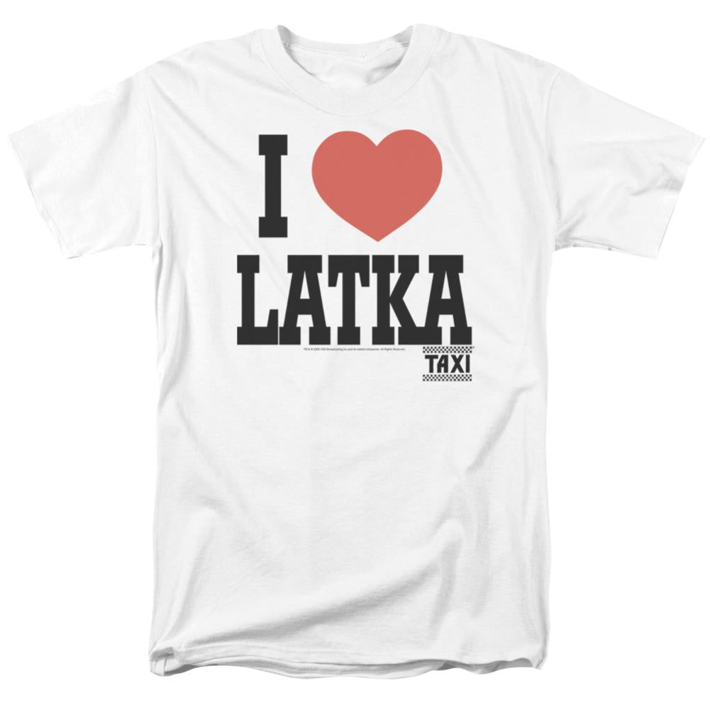 Taxi I Heart Latka Men's 18/1 Cotton Short-Sleeve T-Shirt