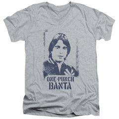 Taxi One Punch Banta Men's 30/1 Cotton Slim V-Neck T-Shirt
