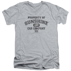 Taxi Property Of Sunshine Cab Men's 30/1 Cotton Slim V-Neck T-Shirt