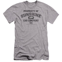 Taxi Property Of Sunshine Cab Men's Ultra-Soft 30/1 Cotton Slim Short-Sleeve T-Shirt