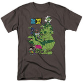 Teen Titans Go Beast Boy Stack Men's 18/1 Cotton Short-Sleeve T-Shirt