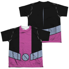 Teen Titans Go Beast Boy Uniform (Front/Back Print) Youth Regular Fit Poly Short-Sleeve T-Shirt
