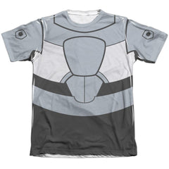 Teen Titans Go Cyborg Uniform Men's Regular Fit Poly Cotton Short-Sleeve T-Shirt