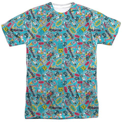 Teen Titans Go Pattern Men's Regular Fit Polyester Short-Sleeve T-Shirt