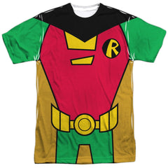Teen Titans Go Robin Uniform Men's Regular Fit Polyester Short-Sleeve T-Shirt